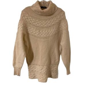 I.B. Diffusion Cream Cable Knit Sweater Medium